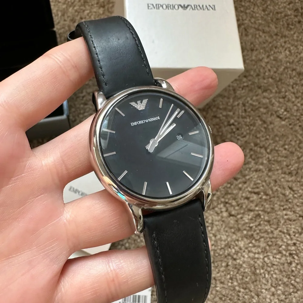 Emporio Armani AR1692 Mens Black Luigi Watch